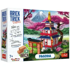 Brick Trick строим от тухли: Пагода 160 части строителна играчка - Trefl изображение 1