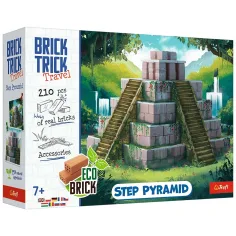 Brick Trick строим от тухли: Стълбеста пирамида 210 части строителна игра - Trefl изображение 1