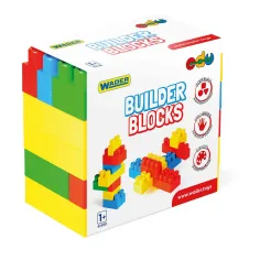 Builder Blocks 45бр. цветен комплект строителни блокчета - Wader