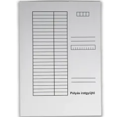 Бял папка с ластик A/4 230г