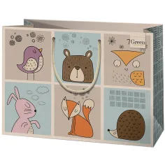 Cardex: Сладки животни голяма подаръчна чанта 26x13x33cm