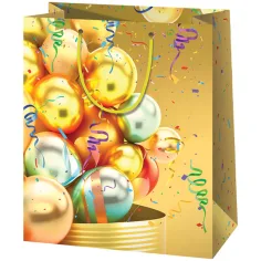 Cardex: Жълта балонна гигантска подаръчна чанта 40,6x20x3x55,8cm