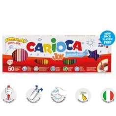 Carioca Joy изтриваем комплект флумастери 50бр. в опаковка от половин метър