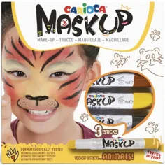 Carioca Maskup: Комплект за лице с тигър 3 цвята