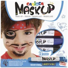 Carioca Maskup: Комплект за рисуване на лице с пирати в 3 цвята