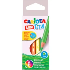 Carioca: Мини Тита ударо-устойчива цветна моливна комплектация 6бр.