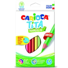 Carioca: Tita макси триъгълна цветна молив 12бр.