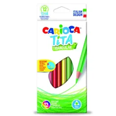Carioca: Тита триъгълна цветна молив 12бр.