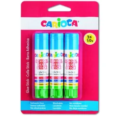 Carioca: Училищен лепилен молив 10g 3бр