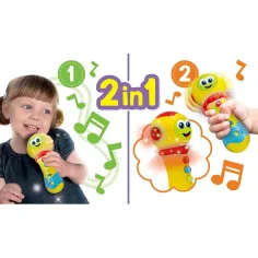 Carotina Baby: Интерактивен микрофон със светлина и звук - Lisciani изображение 2