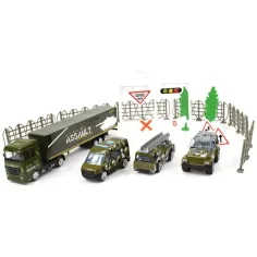 Chariot Die-Cast: Метален военен автомобилен комплект с аксесоари в два варианта изображение 3