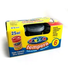 Черна темпера в кутийка 6x35 гр - Carioca изображение 2