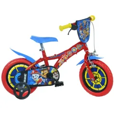 Червено-син велосипед за деца с Paw Patrol 12-ти размер - велосипед Dino Bikes