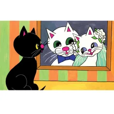 Cikicakk, черната котка