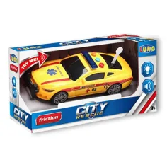 City Rescue линейка с светлина и звук жълт