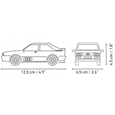 COBI: Audi Quattro 1980 бял автомобил строителен комплект (24665) изображение 4