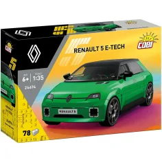 COBI: Renault 5 E-Tech зелено автомобилно конструкторско играчка (24674)