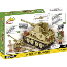 COBI: Sd.Kfz. 139 Marder III танк строителна играчка (3131) изображение 6