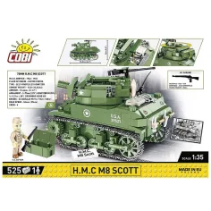 COBI: WWII H.M.C M8 Scott танк конструктор (2279) изображение 2