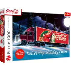 Coca-Cola Коледна каравана 1000бр. премиум плюс пъзел - Trefl