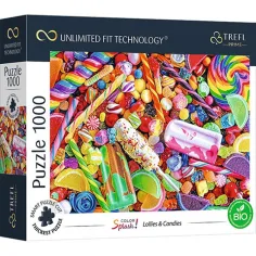 Color Splash Бонбони и Лолипопи 1000 бр. UFT пъзел - Trefl