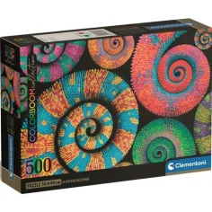 Colorboom Collection: Цветни хамелеони 500 части Компактна пъзел - Clementoni