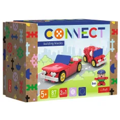 Connect: Кабриолет и фургон 87 части строителен комплект - Trefl