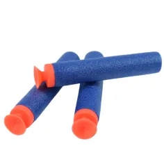Cool Soft Bullet Gun: Малък пистолет за стрелба с гъбички с патрони в син цвят 14см изображение 7