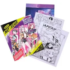 Crayola: Art With Edge - K-Pop Demon Hunters оцветяваща книга и постер изображение 2