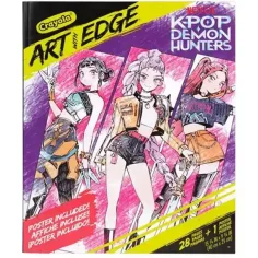 Crayola: Art With Edge - K-Pop Demon Hunters оцветяваща книга и постер изображение 1
