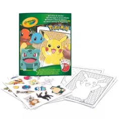 Crayola: Цветни и стикери - Pokémon занимателна книжка