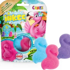 Craze Inkee: Веганска форма за баня с фламинго, 3 броя с аромат на дъвка
