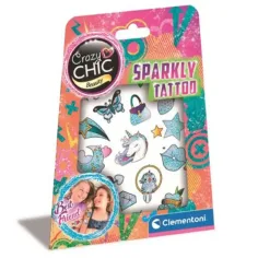Crazy Chic: Блестящ комплект за татуировки - Clementoni