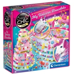 Crazy Chic: Комплект за изработка на гривни с еднорози - Clementoni