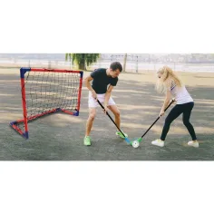 CROSS Floorball комплект за игра с 2 стика и 2 врати - Woodyland изображение 3