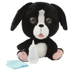 Cry Pets: Плачещо черно кученце плюшена играчка изображение 2