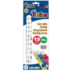 Цветен акрилен боя комплект 12ml 12бр.