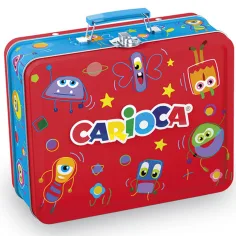Цветен комплект флумастери в метална кутия 80бр - Carioca