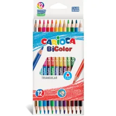 Цветен комплект моливи с двоен връх 12бр. 24 цвята - Carioca