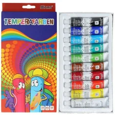 Цветен комплект темпери 10x16ml