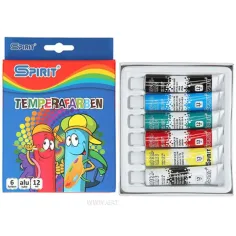 Цветен комплект темперни бои 6x12ml