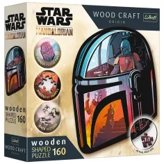 Дървен занаят: Star Wars - Пъзел от 160 части с премиум дърво - Trefl