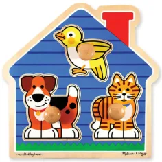 Дървена пъзел с дръжка - Melissa & Doug