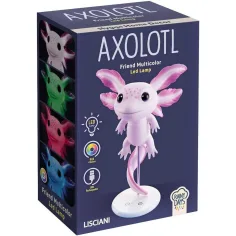 Дъждовни дни Axolotl многоцветна LED нощна лампа - Lisciani