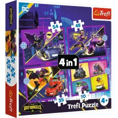 DC Comics: Batwheels 4 в 1 пъзел - Trefl