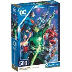 DC Comics Лига на справедливостта герои HQC 500 части пъзел - Clementoni