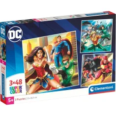 DC Лигата на справедливостта 3x48бр. Supercolor пъзел - Clementoni