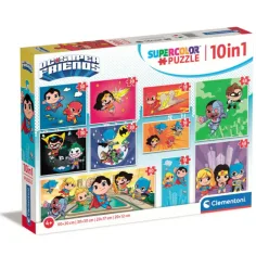 DC Super Friends 10в1 пъзел комплект - Clementoni