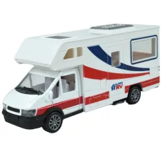Die-Cast: Метален караван в различни варианти 17см 1бр изображение 6