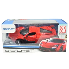 Die-Cast: Метален луксозен спортен автомобил с отварящи се врати, в различни варианти 12см 1бр изображение 20